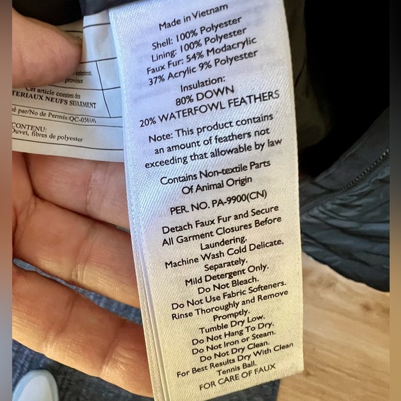 EDDIE BAUER Winter Sub Zero Down Fill Fleece Lined Coat Black EUC - Picture 15 of 16